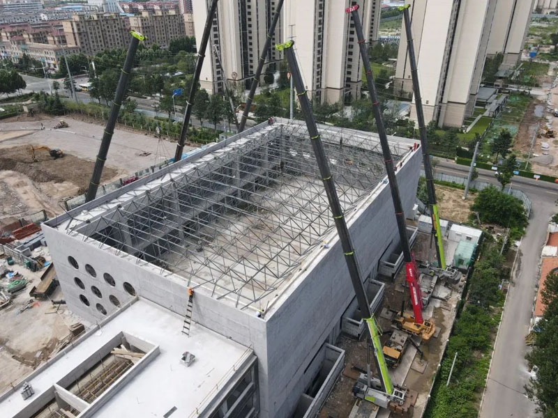 【网架工程】胶州中云振华教育集团泰州路校区扩建项目_百亿游戏