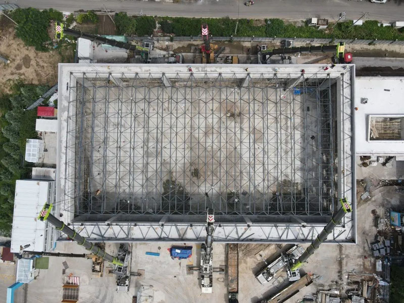 【网架工程】胶州中云振华教育集团泰州路校区扩建项目_百亿游戏
