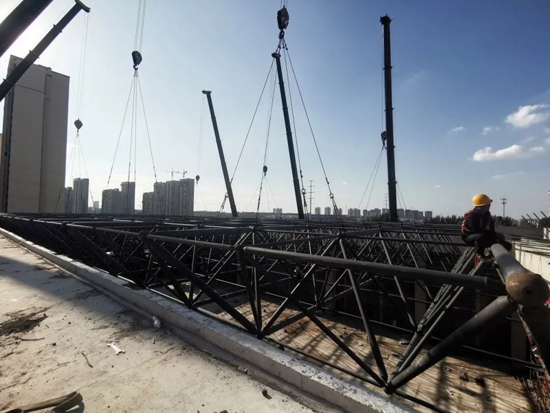 【网架工程】胶州中云振华教育集团泰州路校区扩建项目_百亿游戏