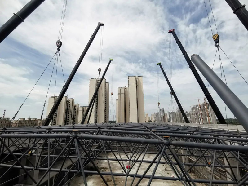 【网架工程】胶州中云振华教育集团泰州路校区扩建项目_百亿游戏